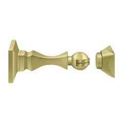 Deltana [MDH35U3] Solid Brass Magnetic Door Holder - Polished Brass Finish - 3 1/2&quot; L