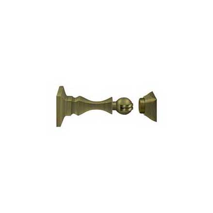 Deltana [MDH35U5] Solid Brass Magnetic Door Holder - Antique Brass Finish - 3 1/2&quot; L