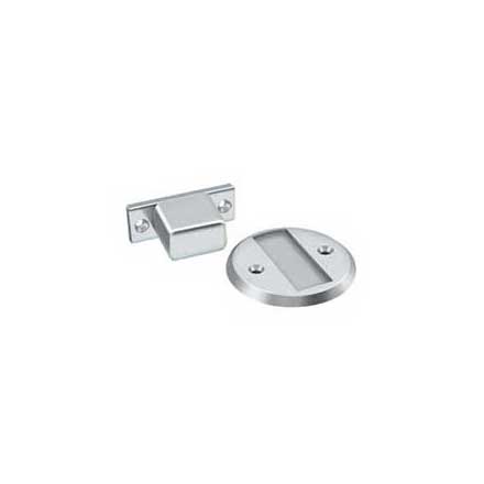 Deltana [MDHF25U26] Solid Brass Magnetic Door Holder - Flush - Polished Chrome Finish - 2 1/2&quot; Dia.