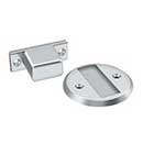 Deltana [MDHF25U26] Solid Brass Magnetic Door Holder - Flush - Polished Chrome Finish - 2 1/2" Dia.