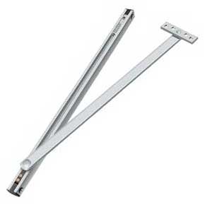 Deltana [DCSM10U26] Solid Brass Overhead Door Holder - Polished Chrome Finish - 18 3/4" L