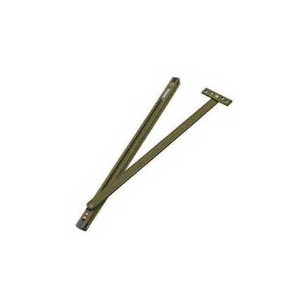 Deltana [DCSM10U5] Solid Brass Overhead Door Holder - Antique Brass Finish - 18 3/4&quot; L