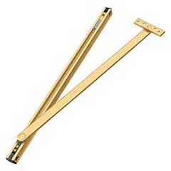 Deltana [DCSM10CR003] Solid Brass Overhead Door Holder - Polished Brass (PVD) Finish - 18 3/4&quot; L