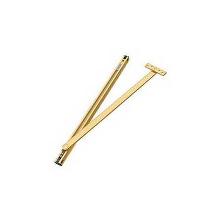 Deltana [DCSM10CR003] Solid Brass Overhead Door Holder - Polished Brass (PVD) Finish - 18 3/4" L