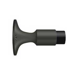Deltana [DSW325U10B] Solid Brass Door Wall Mount Bumper - Oil Rubbed Bronze Finish - 3 5/8" L