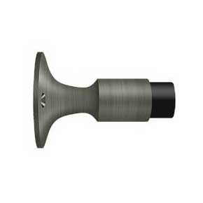 Deltana [DSW325U15A] Solid Brass Door Wall Mount Bumper - Antique Nickel Finish - 3 5/8" L