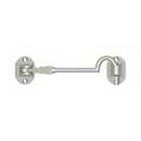 Deltana [CHB4U15] Solid Brass Door Cabin Hook - Brushed Nickel Finish - 4" L