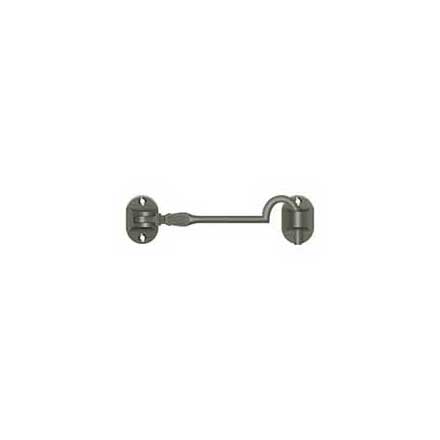 Deltana [CHB4U15A] Solid Brass Door Cabin Hook - Antique Nickel Finish - 4&quot; L