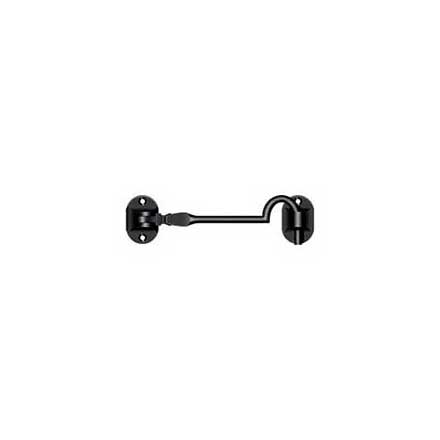 Deltana [CHB4U19] Solid Brass Door Cabin Hook - Paint Black Finish - 4&quot; L