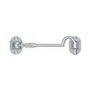 Deltana [CHB4U26D] Solid Brass Door Cabin Hook - Brushed Chrome Finish - 4&quot; L