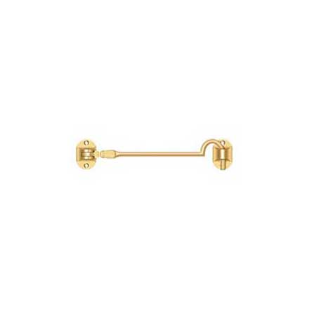 Deltana [CHB6CR003] Solid Brass Door Cabin Hook - Polished Brass (PVD) Finish - 6&quot; L