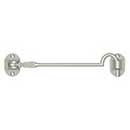 Deltana [CHB6U15] Solid Brass Door Cabin Hook - Brushed Nickel Finish - 6&quot; L