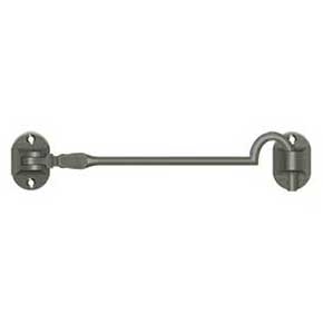 Deltana [CHB6U15A] Solid Brass Door Cabin Hook - Antique Nickel Finish - 6" L