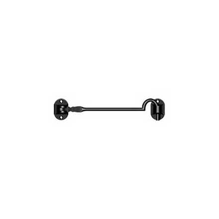 Deltana [CHB6U19] Solid Brass Door Cabin Hook - Paint Black Finish - 6&quot; L