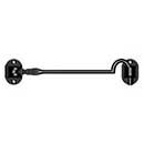 Deltana [CHB6U19] Solid Brass Door Cabin Hook - Paint Black Finish - 6&quot; L