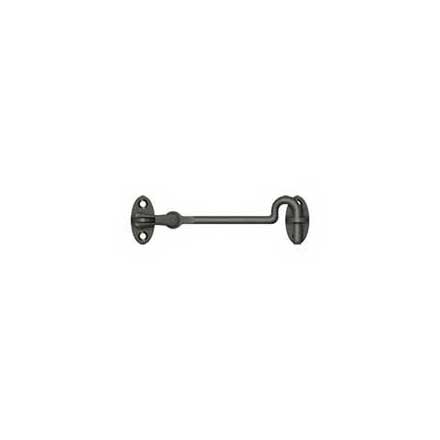 Deltana [CHK4U10B] Solid Brass Door Cabin Hook - Swivel - Oil Rubbed Bronze Finish - 4&quot; L