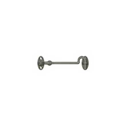 Deltana [CHK4U15A] Solid Brass Door Cabin Hook - Swivel - Antique Nickel Finish - 4&quot; L