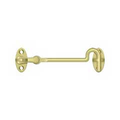 Deltana [CHK4U3] Solid Brass Door Cabin Hook - Swivel - Polished Brass Finish - 4&quot; L