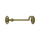 Deltana [CHK4U5] Solid Brass Door Cabin Hook - Swivel - Antique Brass Finish - 4" L