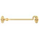 Deltana [CHK6CR003] Solid Brass Door Cabin Hook - Swivel - Polished Brass (PVD) Finish - 6" L