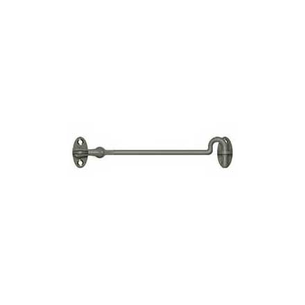 Deltana [CHK6U15A] Solid Brass Door Cabin Hook - Swivel - Antique Nickel Finish - 6&quot; L