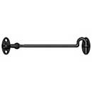 Deltana [CHK6U19] Solid Brass Door Cabin Hook - Swivel - Paint Black Finish - 6&quot; L