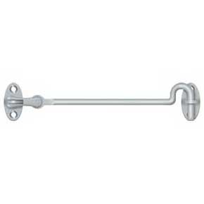Deltana [CHK6U26D] Solid Brass Door Cabin Hook - Swivel - Brushed Chrome Finish - 6" L