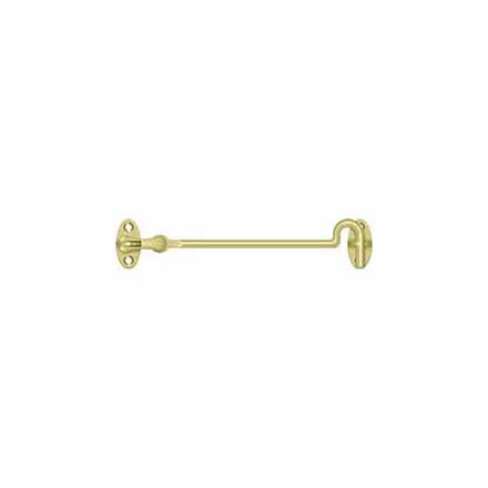 Deltana [CHK6U3] Solid Brass Door Cabin Hook - Swivel - Polished Brass Finish - 6&quot; L