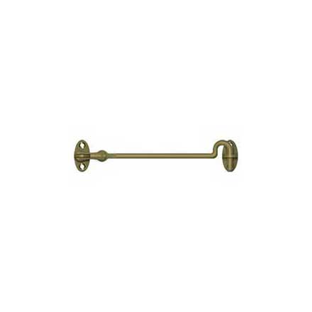 Deltana [CHK6U5] Solid Brass Door Cabin Hook - Swivel - Antique Brass Finish - 6&quot; L