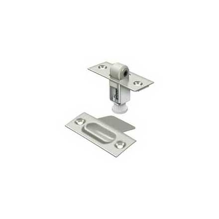 Deltana [RCA336U14] Solid Brass Door Roller Catch - Light Duty - Polished Nickel Finish