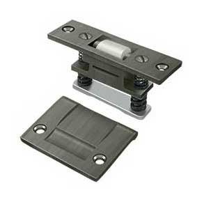 Deltana [RCA430U15A] Solid Brass Door Roller Catch - Surface Mount - Heavy Duty - Antique Nickel Finish