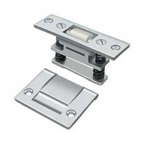 Deltana [RCA430U26] Solid Brass Door Roller Catch - Surface Mount - Heavy Duty - Polished Chrome Finish