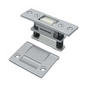 Deltana [RCA430U26D] Solid Brass Door Roller Catch - Surface Mount - Heavy Duty - Brushed Chrome Finish