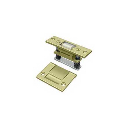 Deltana [RCA430U3-UNL] Solid Brass Door Roller Catch - Heavy Duty - Polished Brass (Unlacquered) Finish