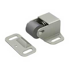 Deltana [RCS338U15] Solid Brass Door Roller Catch - Surface Mount - Brushed Nickel Finish - 1 7/8&quot; L