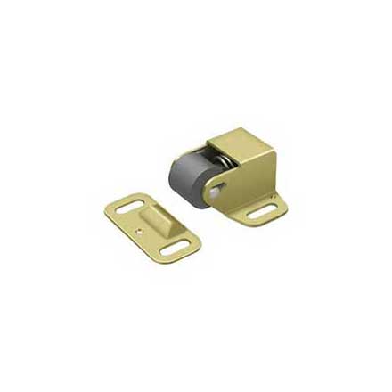 Deltana [RCS338U3] Solid Brass Door Roller Catch - Surface Mount - Polished Brass Finish - 1 7/8&quot; L