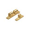 Deltana [BTC10CR003] Solid Brass Door Tension Catch - Surface Mount - Polished Brass (PVD) Finish - 1 7/8" L