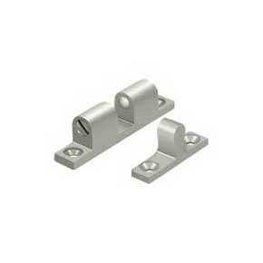  Deltana [BTC10U15] Solid Brass Door Tension Catch - Surface Mount - Brushed Nickel Finish - 1 7/8" L