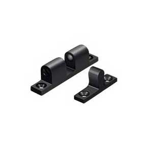 Deltana [BTC10U19] Solid Brass Door Tension Catch - Surface Mount - Paint Black Finish - 1 7/8" L