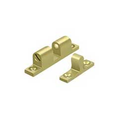 Deltana [BTC10U3] Solid Brass Door Tension Catch - Surface Mount - Polished Brass Finish - 1 7/8&quot; L