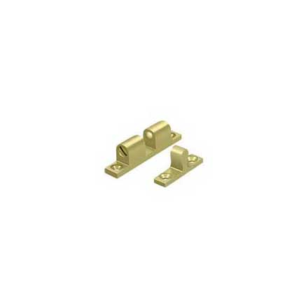 Deltana [BTC10U3] Solid Brass Door Tension Catch - Surface Mount - Polished Brass Finish - 1 7/8&quot; L