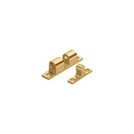 Deltana [BTC20CR003] Solid Brass Door Tension Catch - Surface Mount - Polished Brass (PVD) Finish - 2 1/4&quot; L