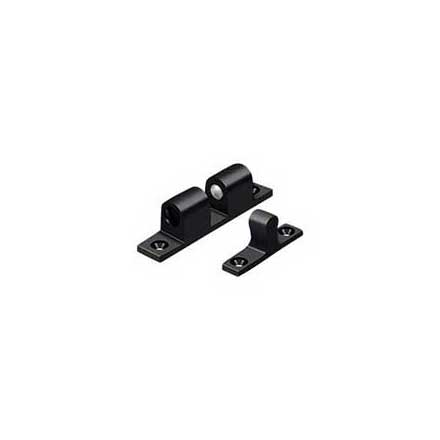 Deltana [BTC20U19] Solid Brass Door Tension Catch - Surface Mount - Paint Black Finish - 2 1/4" L