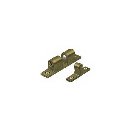 Deltana [BTC20U5] Solid Brass Door Tension Catch - Surface Mount - Antique Brass Finish - 2 1/4&quot; L