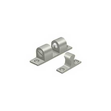 Deltana [BTC30U15] Solid Brass Door Tension Catch - Surface Mount - Brushed Nickel Finish - 3&quot; L