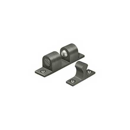 Deltana [BTC30U15A] Solid Brass Door Tension Catch - Surface Mount - Antique Nickel Finish - 3&quot; L