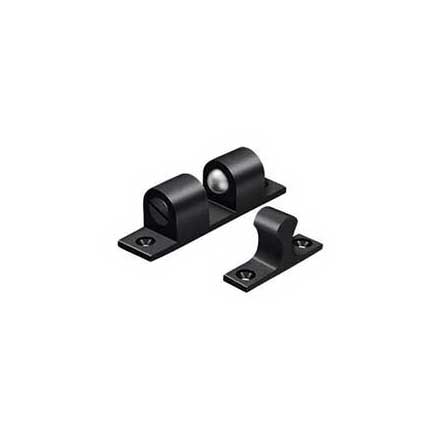 Deltana [BTC30U19] Solid Brass Door Tension Catch - Surface Mount - Paint Black Finish - 3&quot; L