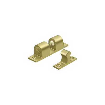 Deltana [BTC30U3] Solid Brass Door Tension Catch - Surface Mount - Polished Brass Finish - 3&quot; L