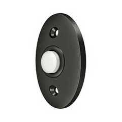 Deltana [BBC20U10B] Solid Brass Door Bell Button - Oval - Oil Rubbed Bronze Finish - 2 3/8&quot; L