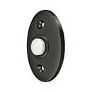 Deltana [BBC20U10B] Solid Brass Door Bell Button - Oval - Oil Rubbed Bronze Finish - 2 3/8&quot; L